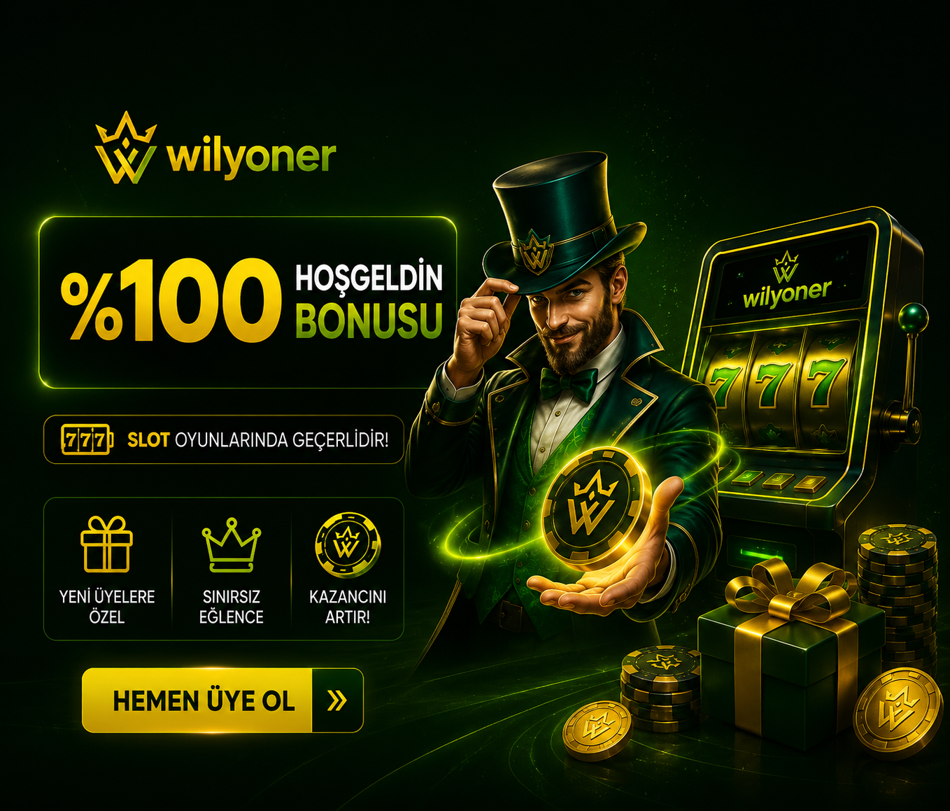 %100 HOŞGELDİN SLOT BONUSU