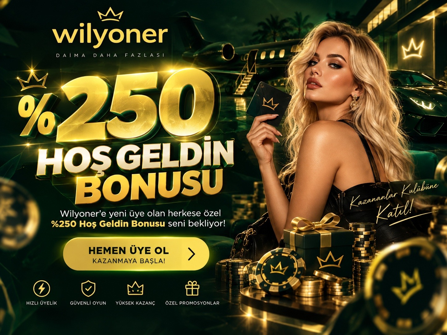 %250 CASINO HOŞGELDİN BONUSU