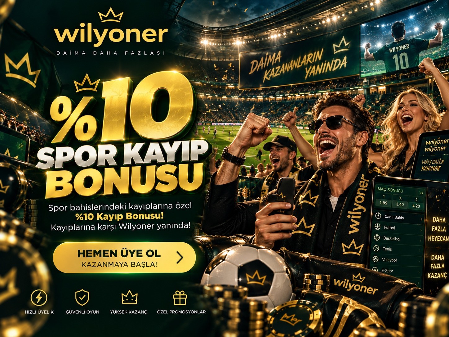 %10 SPOR KAYIP BONUSU